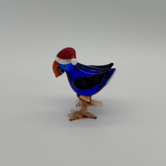 Woodpecker With Santa Hat Coloured Glaze Decoration Woodpecker With Santa Hat Coloured Glaze Decoration