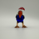 Woodpecker With Santa Hat Coloured Glaze Decoration Woodpecker With Santa Hat Coloured Glaze Decoration