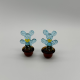 Yellow Flower Cactus Coloured Glaze Decoration Yellow Flower Cactus Coloured Glaze Decoration