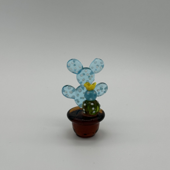 Yellow Flower Cactus Coloured Glaze Decoration Yellow Flower Cactus Coloured Glaze Decoration