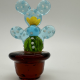 Yellow Flower Cactus Coloured Glaze Decoration Yellow Flower Cactus Coloured Glaze Decoration