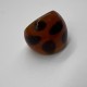 Red And Black Spotted Glass Ring