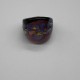 Black Purple And Blue Snake Pattern Glass Ring Black Purple And Blue Snake Pattern Glass Ring