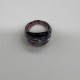 Black Purple And Blue Snake Pattern Glass Ring Black Purple And Blue Snake Pattern Glass Ring