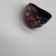 Black Purple And Blue Snake Pattern Glass Ring Black Purple And Blue Snake Pattern Glass Ring