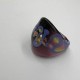 Black Purple And Blue Snake Pattern Glass Ring Black Purple And Blue Snake Pattern Glass Ring