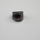 Black And Red Galaxy Glass Ring Black And Red Galaxy Glass Ring