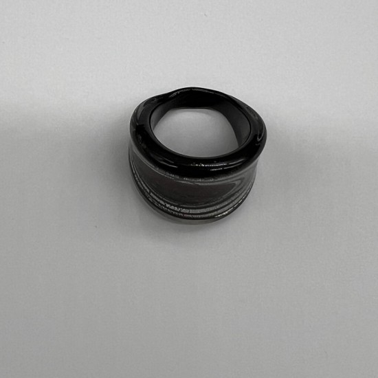 Black And Red Galaxy Glass Ring Black And Red Galaxy Glass Ring