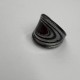 Black And Red Galaxy Glass Ring Black And Red Galaxy Glass Ring
