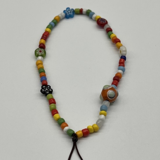 Dopamine Colored Orange Glass Cell Phone Cord Dopamine Colored Orange Glass Cell Phone Cord