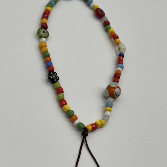 Dopamine Colored Orange Glass Cell Phone Cord Dopamine Colored Orange Glass Cell Phone Cord