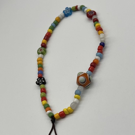 Dopamine Colored Orange Glass Cell Phone Cord Dopamine Colored Orange Glass Cell Phone Cord