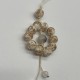 Yellow And White Mixed Color Beaded Glass Phone Cord Yellow And White Mixed Color Beaded Glass Phone Cord