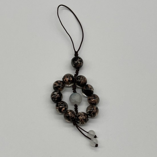 Black gold glass phone cord Black gold glass phone cord