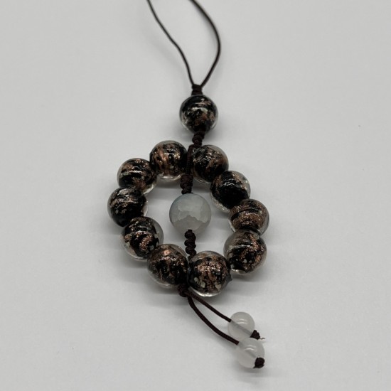 Black gold glass phone cord Black gold glass phone cord