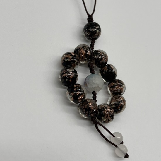 Black gold glass phone cord Black gold glass phone cord