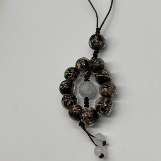 Black gold glass phone cord Black gold glass phone cord