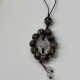 Black gold glass phone cord Black gold glass phone cord
