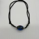 Blue beads and glass necklace Blue beads and glass necklace
