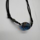 Blue beads and glass necklace Blue beads and glass necklace