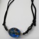 Blue beads and glass necklace Blue beads and glass necklace