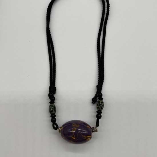 Purple bead necklace Purple bead necklace