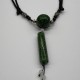 Emerald Beads Nothing Glass Necklace Emerald Beads Nothing Glass Necklace