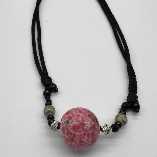 Pink spring glass necklace Pink spring glass necklace