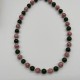 Vintage Green Pink Glass Beaded Necklace Vintage Green Pink Glass Beaded Necklace