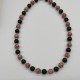 Vintage Green Pink Glass Beaded Necklace Vintage Green Pink Glass Beaded Necklace