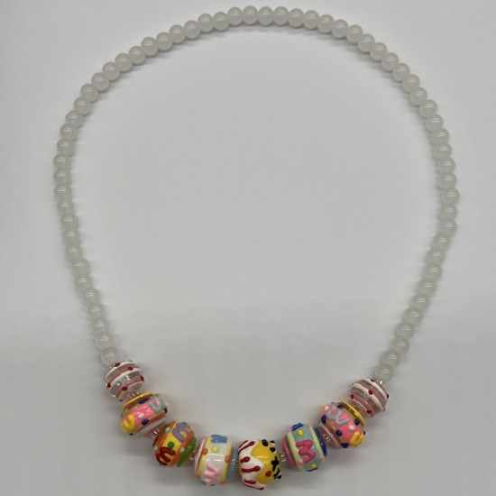 Cute Candy Glass Beaded Necklace Cute Candy Glass Beaded Necklace