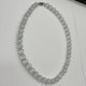 Ice-Clear White Glass Beaded Necklace Ice-Clear White Glass Beaded Necklace