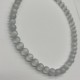 Ice-Clear White Glass Beaded Necklace Ice-Clear White Glass Beaded Necklace