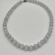 Ice-Clear White Glass Beaded Necklace Ice-Clear White Glass Beaded Necklace