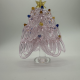 Ribbon Christmas Tree Coloured Glaze Decoration
