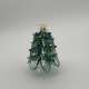 Ribbon Christmas Tree Coloured Glaze Decoration