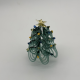 Ribbon Christmas Tree Coloured Glaze Decoration