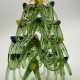 Ribbon Christmas Tree Coloured Glaze Decoration
