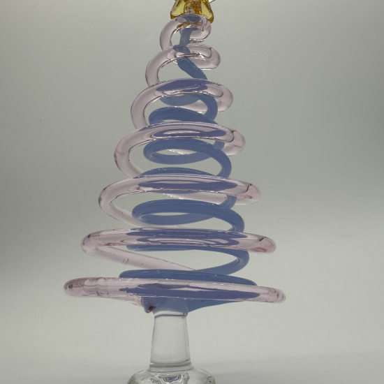 Large Spring Tree (Round) Coloured Glaze Decoration