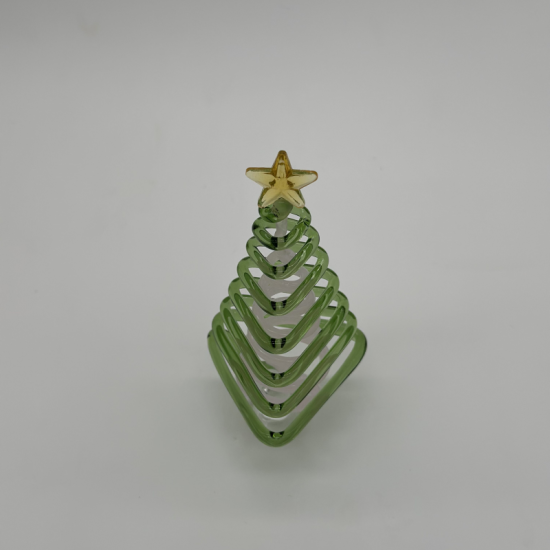 Large Triangle Tree Coloured Glaze Decoration Large Triangle Tree Coloured Glaze Decoration