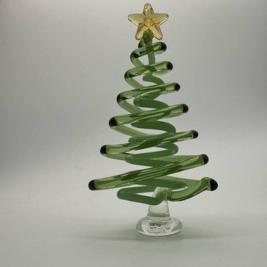 Large Triangle Tree Coloured Glaze Decoration Large Triangle Tree Coloured Glaze Decoration