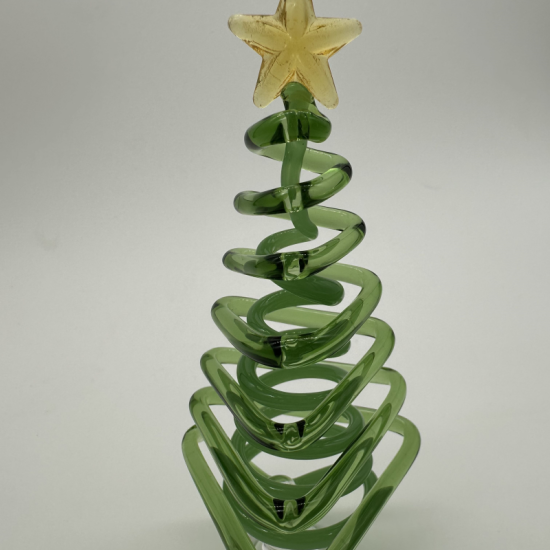 Large Triangle Tree Coloured Glaze Decoration Large Triangle Tree Coloured Glaze Decoration