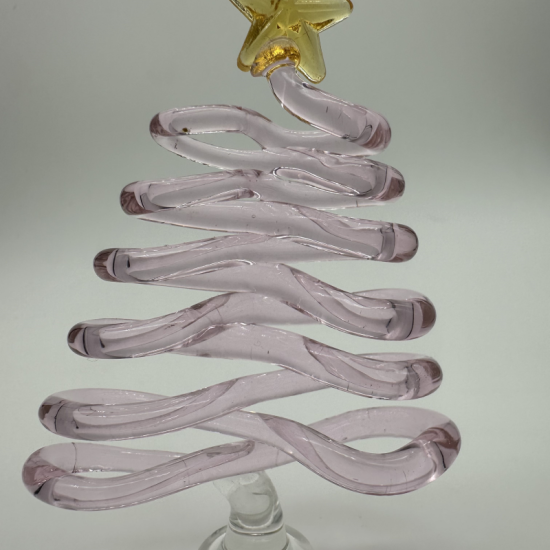 Large Flat Tree Coloured Glaze Decoration