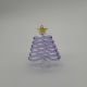Large Flat Tree Coloured Glaze Decoration