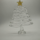 Large Flat Tree Coloured Glaze Decoration