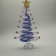 Small Flat Tree Coloured Glaze Decoration