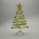 Small Flat Tree Coloured Glaze Decoration