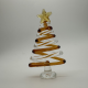 Small Flat Tree Coloured Glaze Decoration