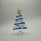 Small Flat Tree Coloured Glaze Decoration