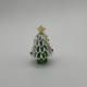 Small White-Edged Cedar Christmas Tree Coloured Glaze Decoration Small White-Edged Cedar Christmas Tree Coloured Glaze Decoration